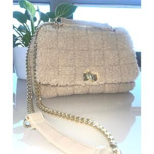 Primark Tan Faux Fur Crossbody/Shoulder Bag – Fully Lined